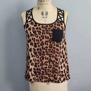 Leopard Sleeveless Blouse